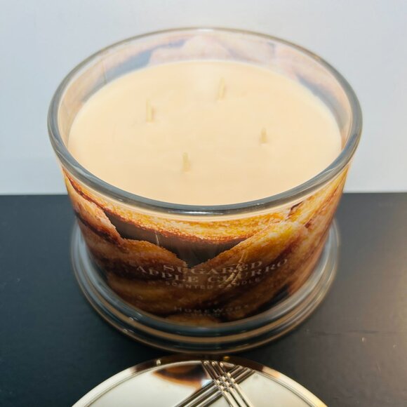 HomeWorx by Slatkin Sugared Apple Churro 4-Wick 18 oz Candle NEW - Picture 2 of 3